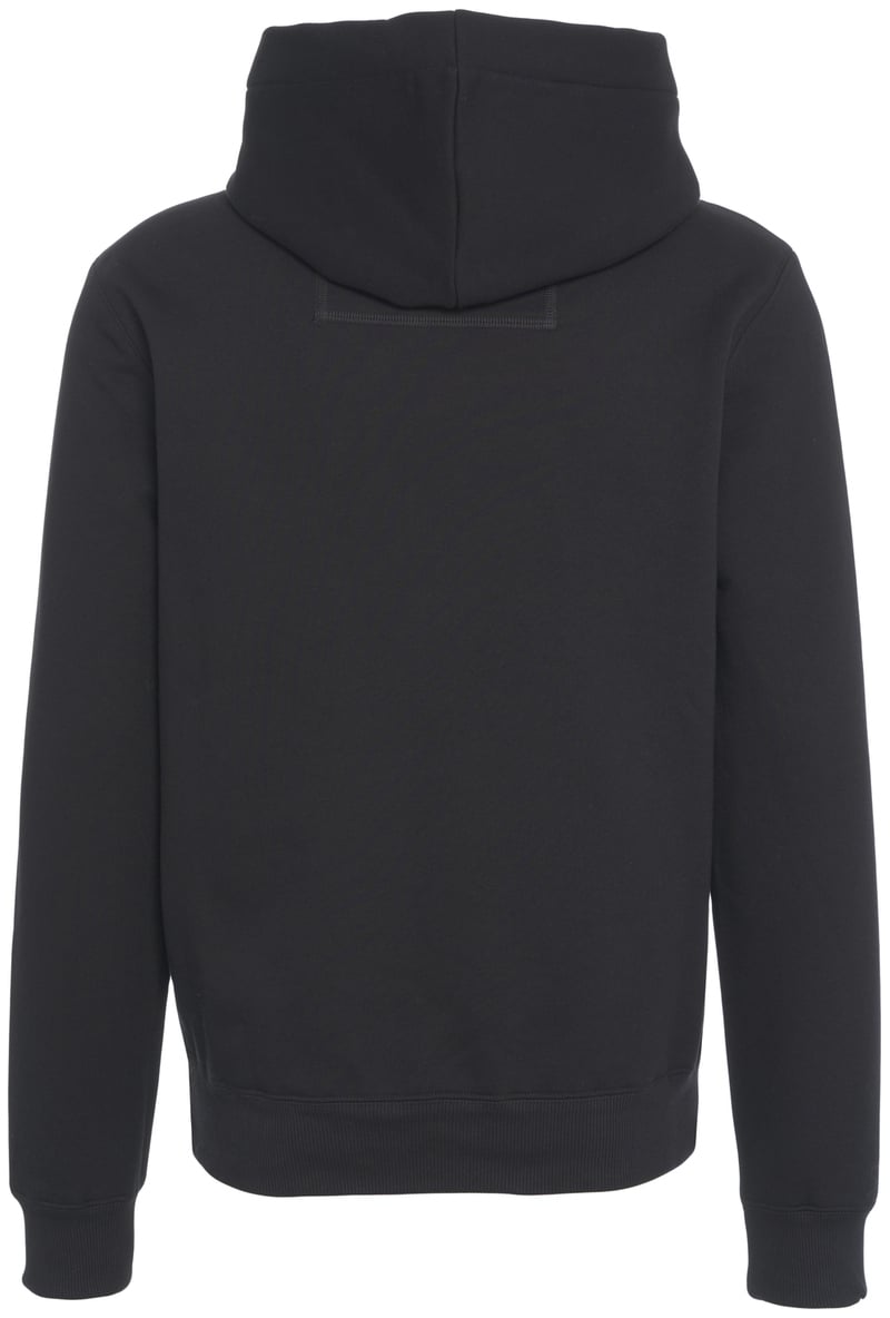 Lanvin Felpa con cappuccio e logo Zwart