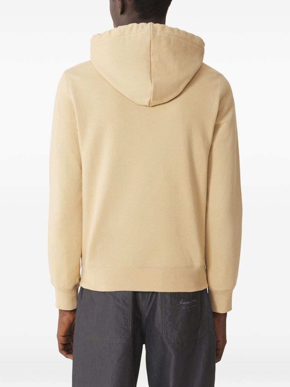 Lanvin Beige Relaxed-Fit Hoodie with Adjustable Drawstring Neutraal