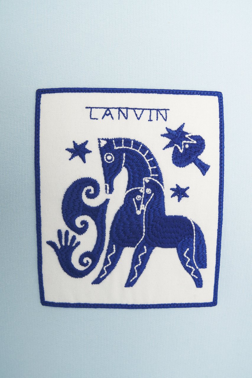 Lanvin Hoodie with print Blauw