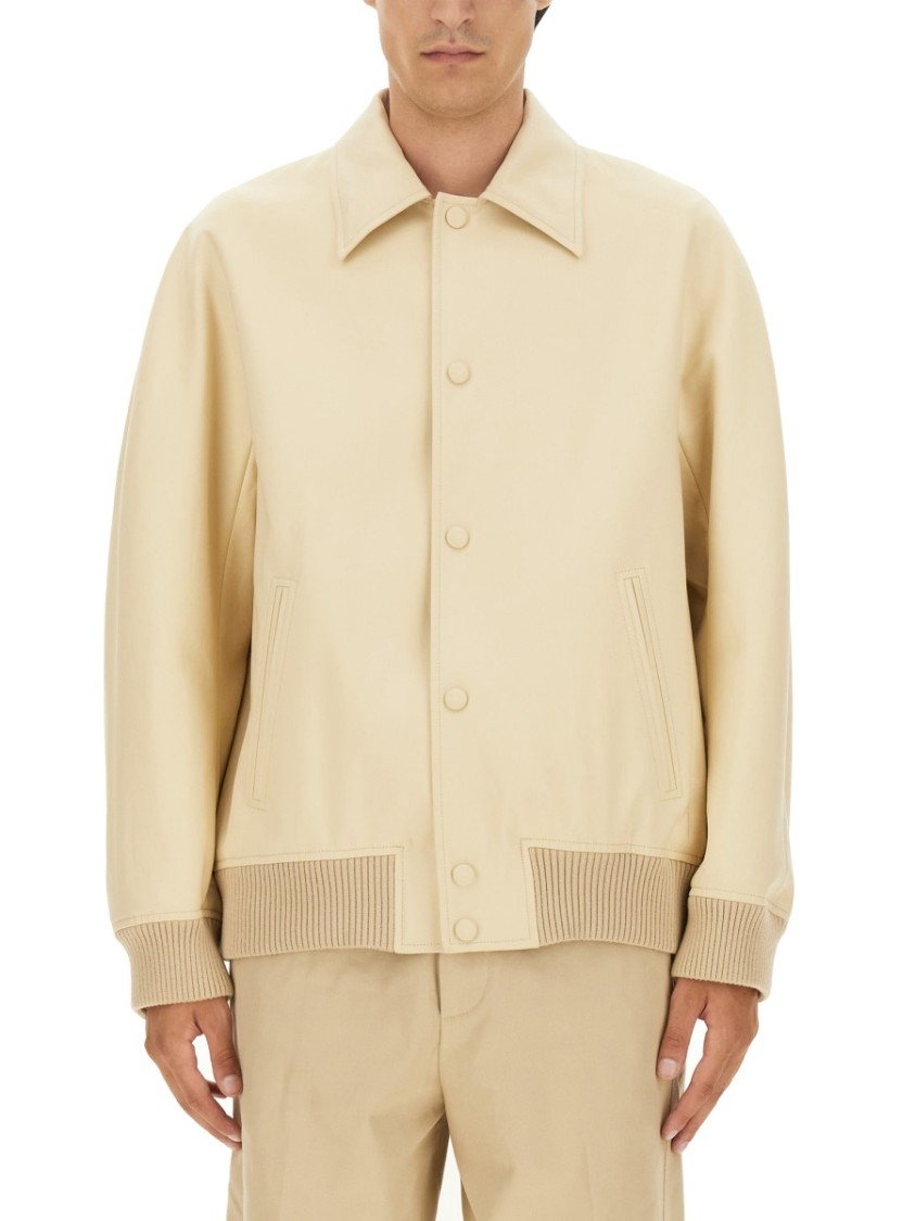 Lanvin Button-Up Oversized Jacket With Design Neutraal