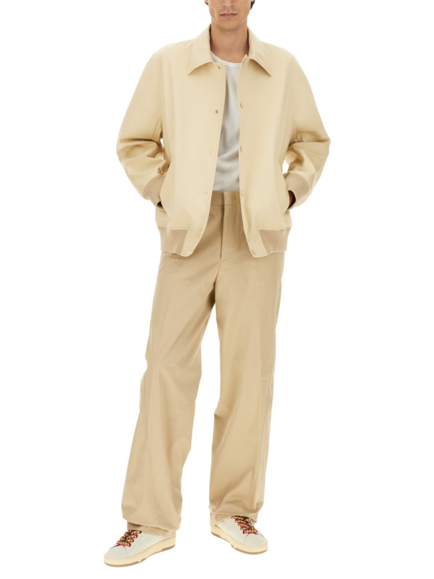 Lanvin Button-Up Oversized Jacket With Design Neutraal
