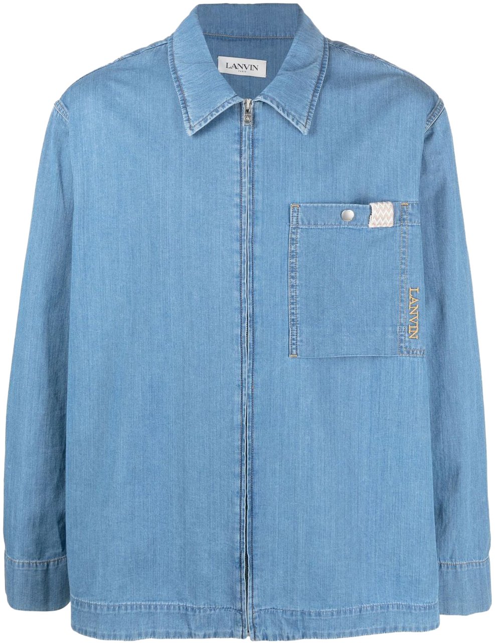 Lanvin Shirts Clear Blue Blauw
