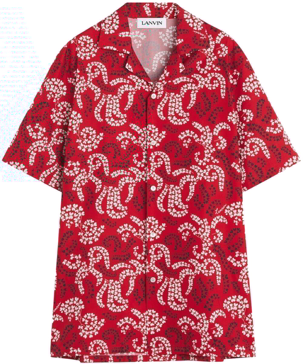 Lanvin Shirts Carmine Red Rood