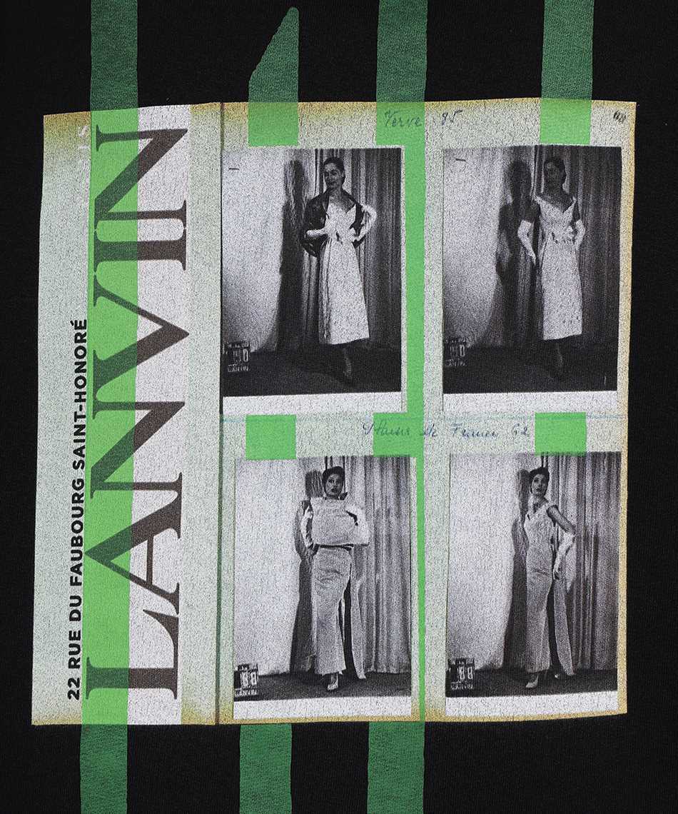 Lanvin Cotton crew-neck sweatshirt Zwart