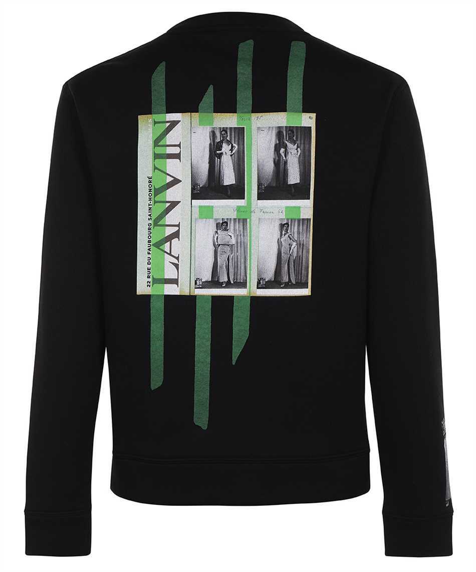 Lanvin Cotton crew-neck sweatshirt Zwart