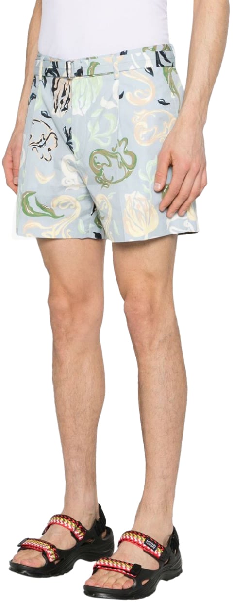 Lanvin Shorts Azur Blauw