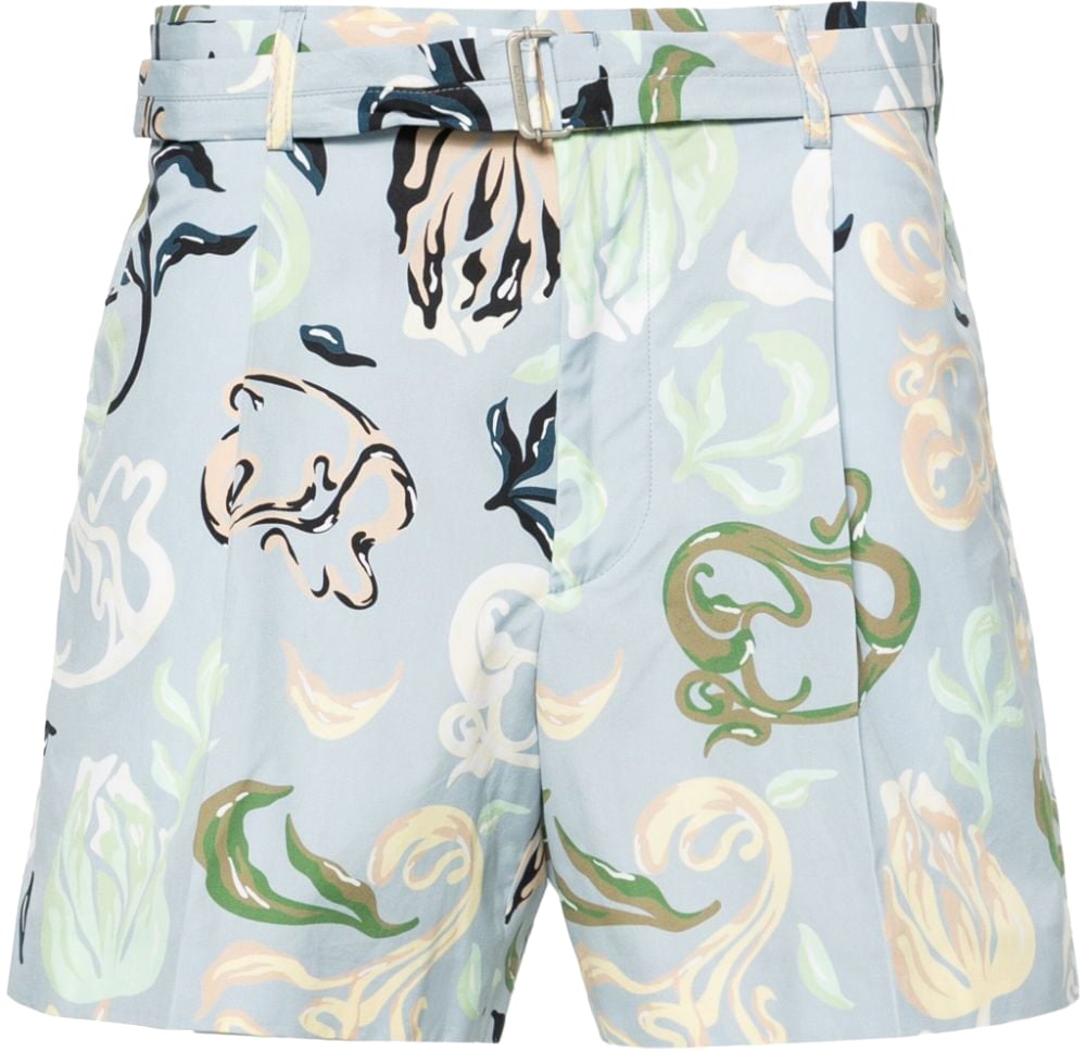 Lanvin Shorts Azur Blauw