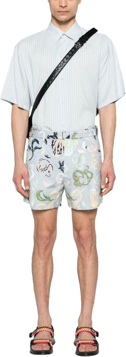 Lanvin Shorts Azur Blauw