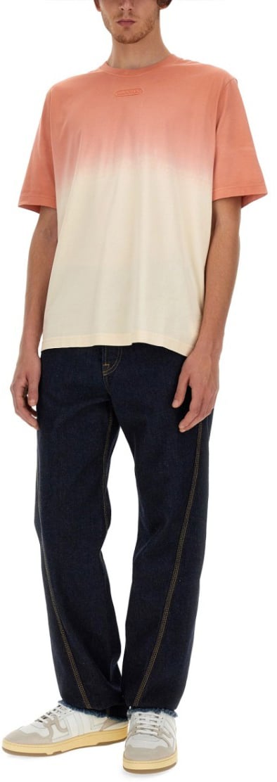 Lanvin Relaxed Fit Twisted Seam Denim Jeans Blauw