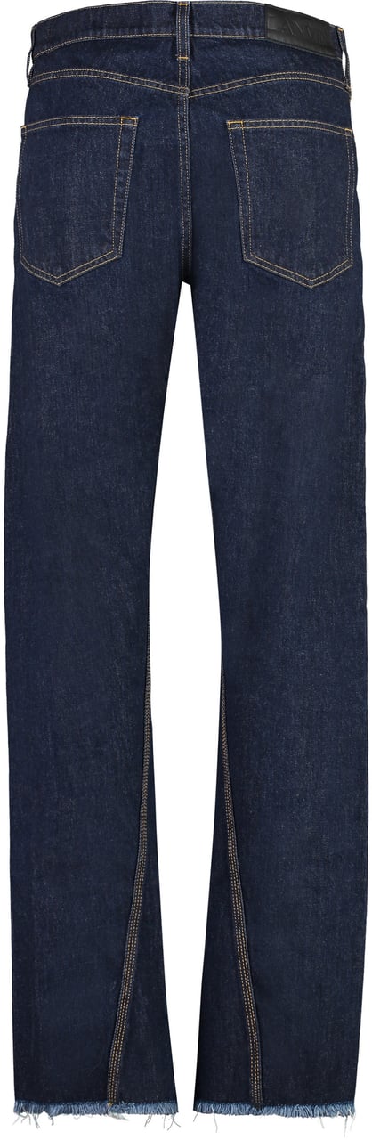 Lanvin 5-pocket straight-leg jeans Blauw