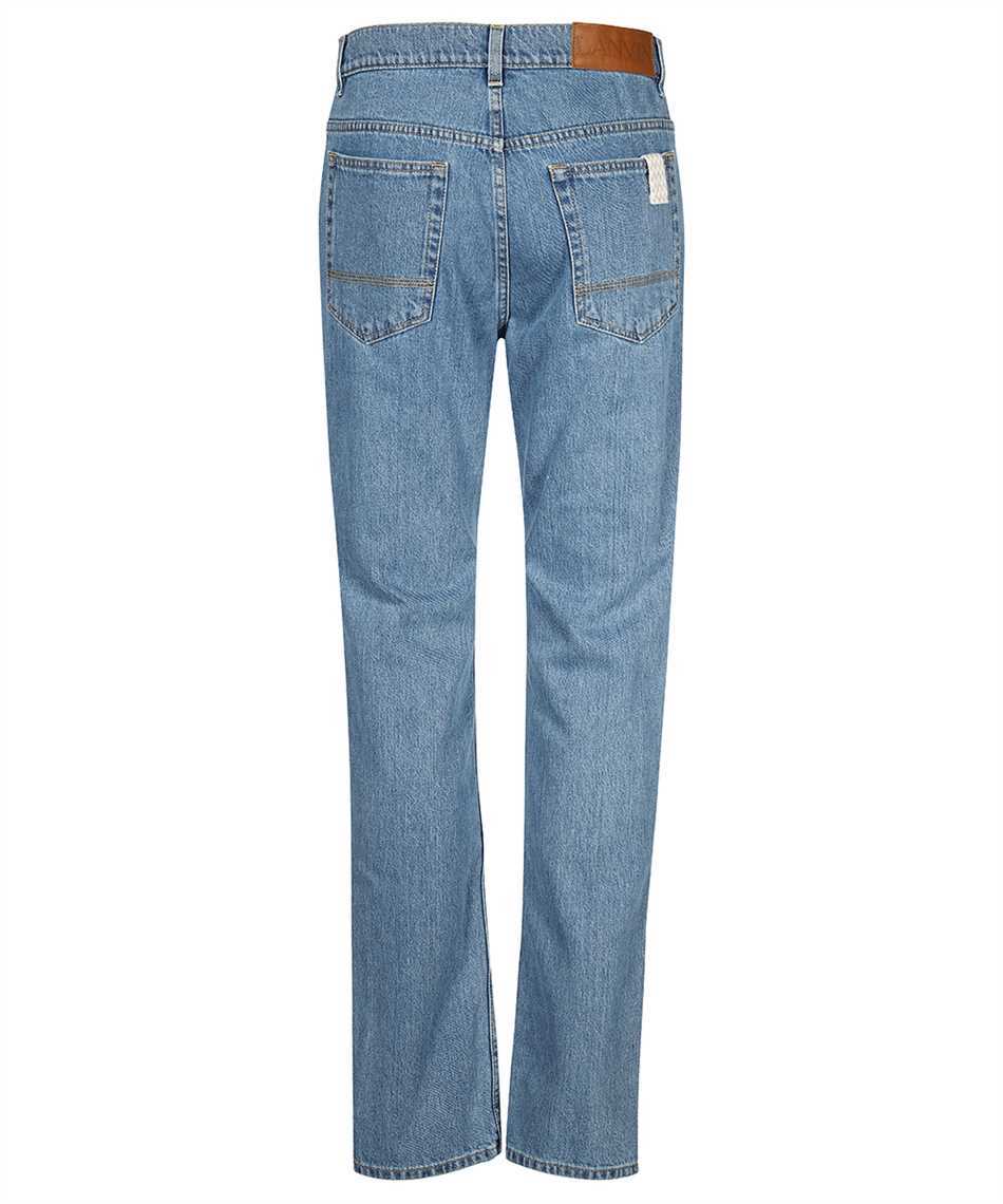 Lanvin 5-pocket straight-leg jeans Blauw
