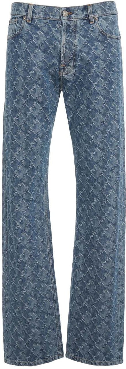 Lanvin Jacquard jeans Blauw