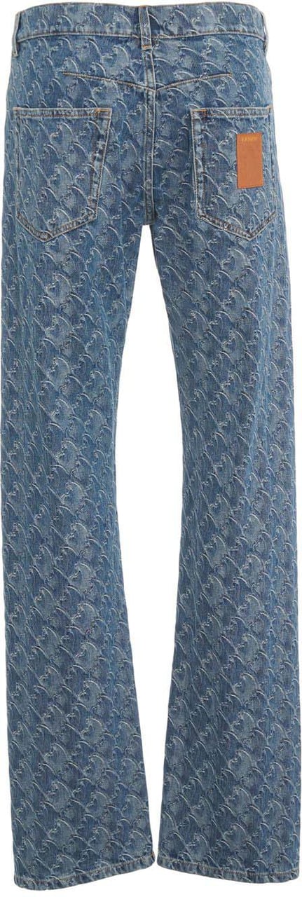 Lanvin Jacquard jeans Blauw