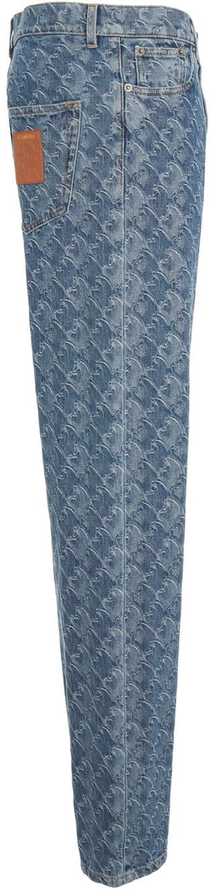 Lanvin Jacquard jeans Blauw