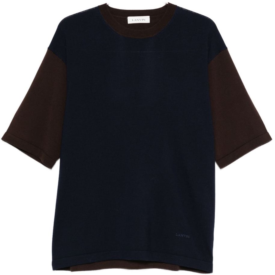Lanvin T-Shirts And Polos Black Navy Mocha Zwart
