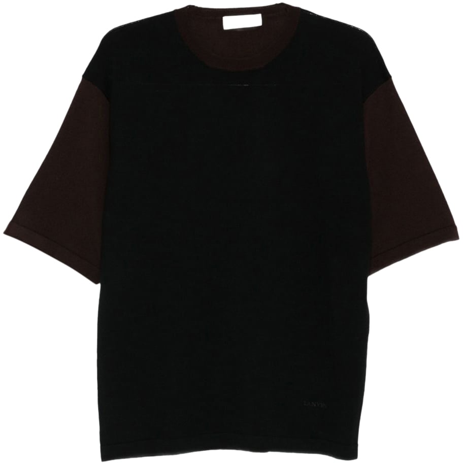 Lanvin T-Shirts And Polos Black Zwart