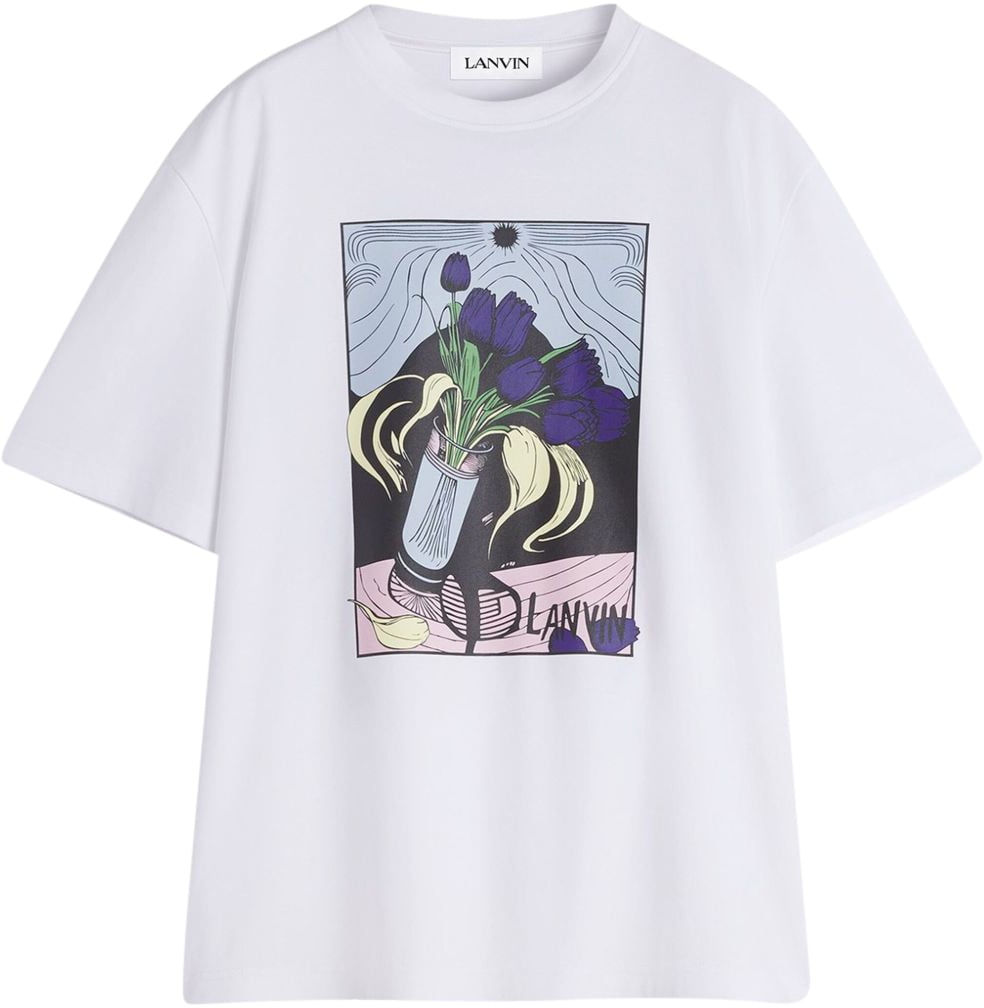Lanvin T-Shirts And Polos Optic White Wit