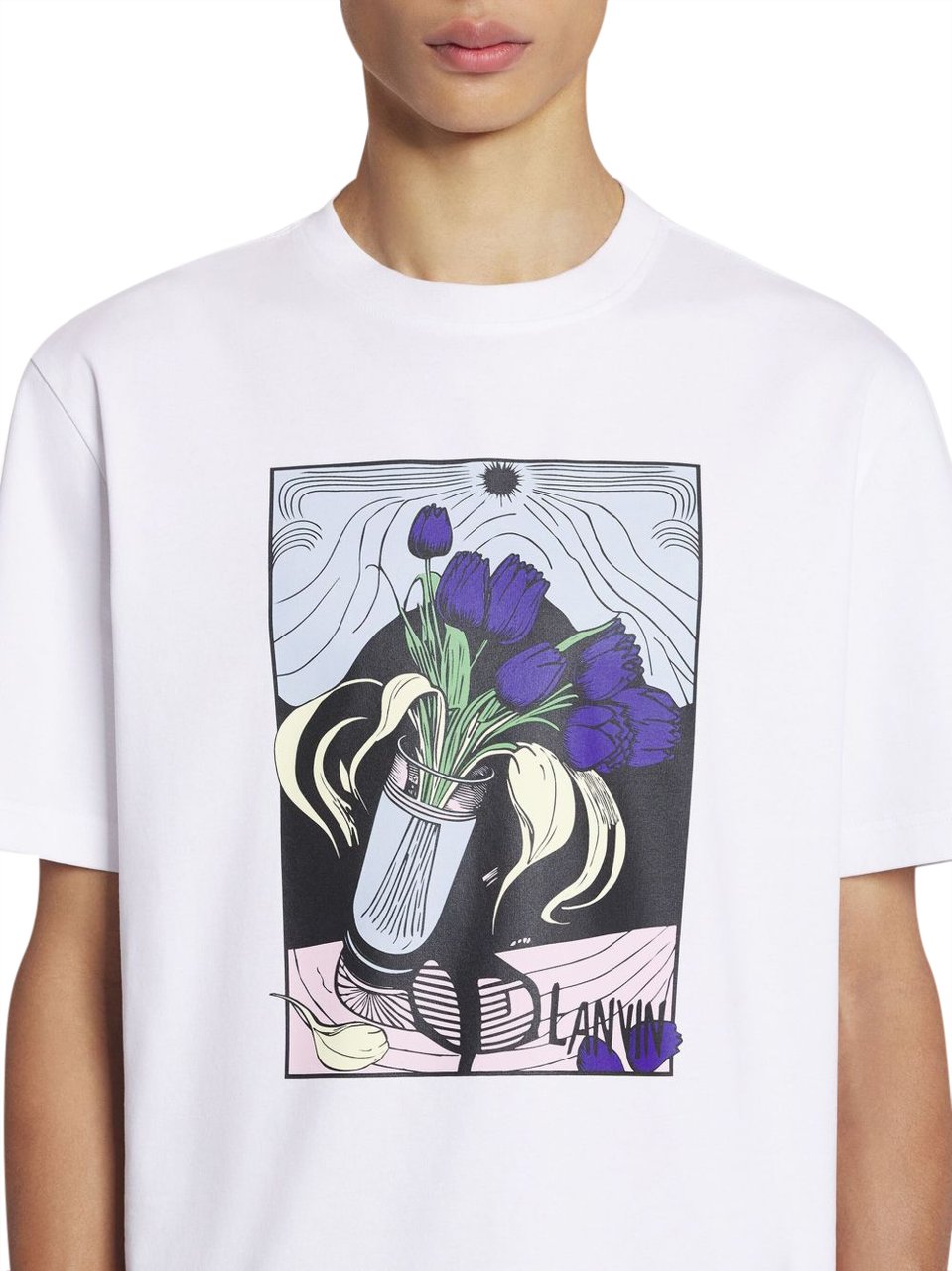 Lanvin T-Shirts And Polos Optic White Wit