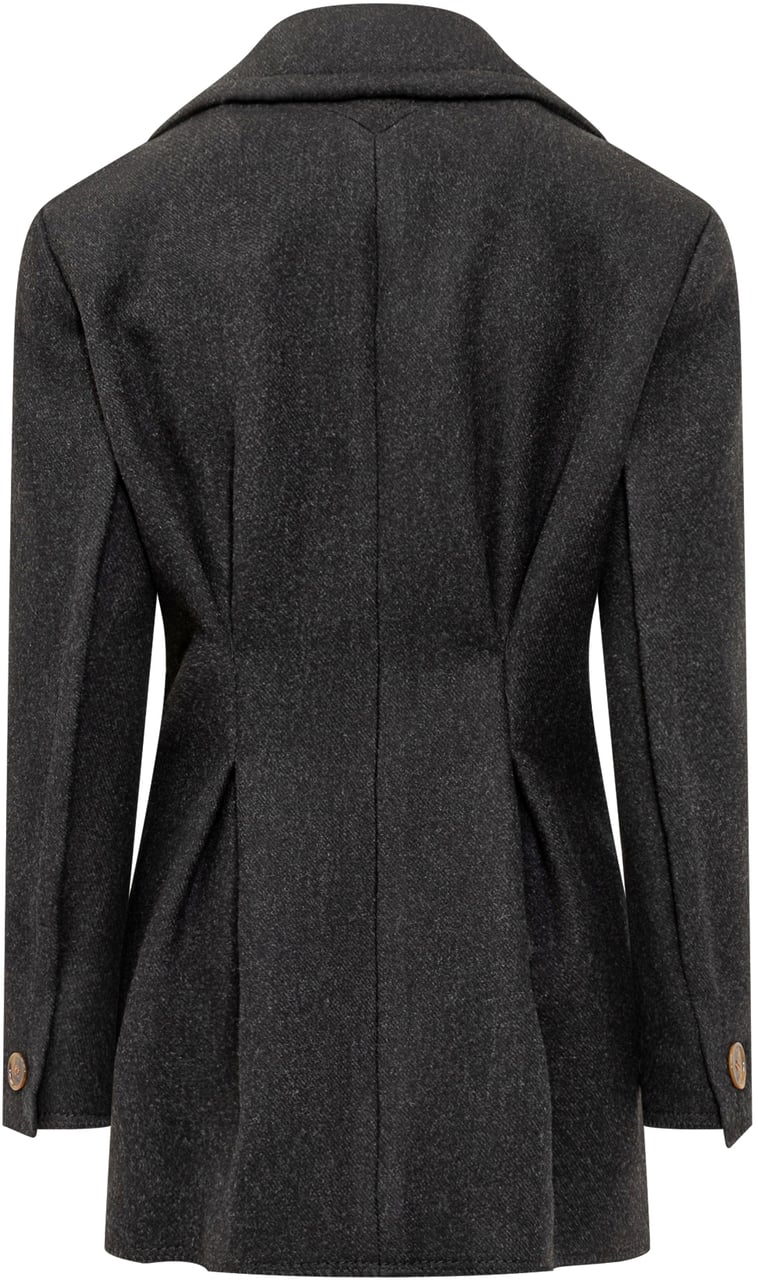 Lanvin Cappotto Doppiopetto Lanvin in Lana Zwart