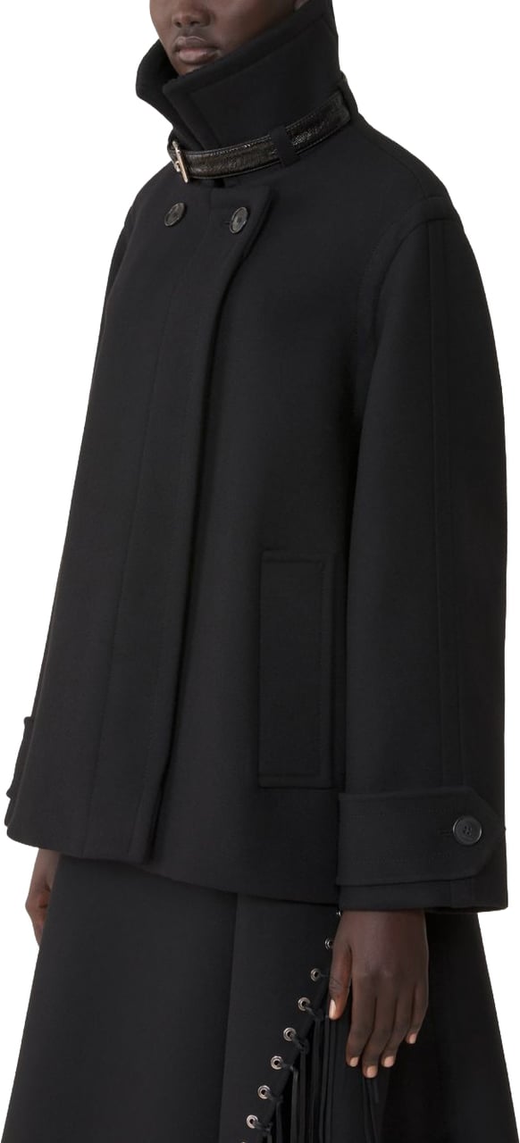 Lanvin Coats Black Zwart