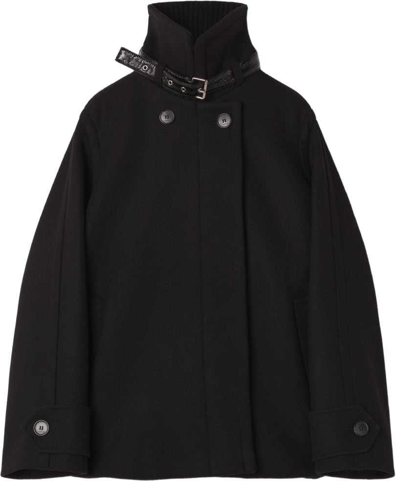 Lanvin Coats Black Zwart