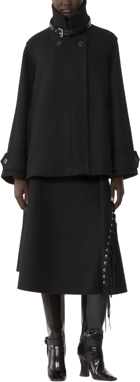 Lanvin Coats Black Zwart