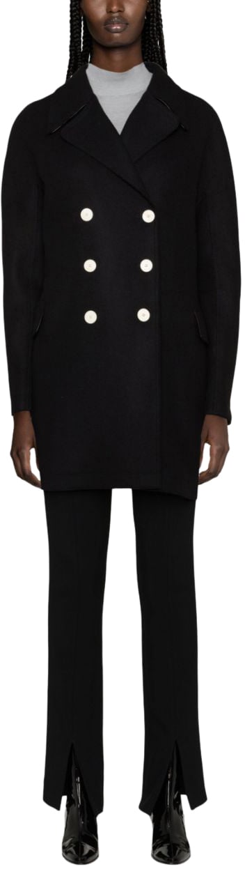 Lanvin Coats Black Zwart