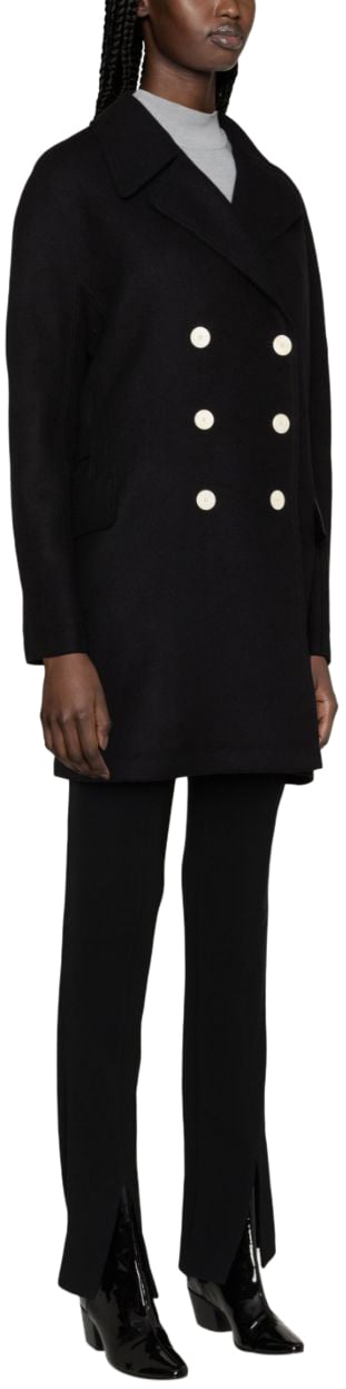 Lanvin Coats Black Zwart