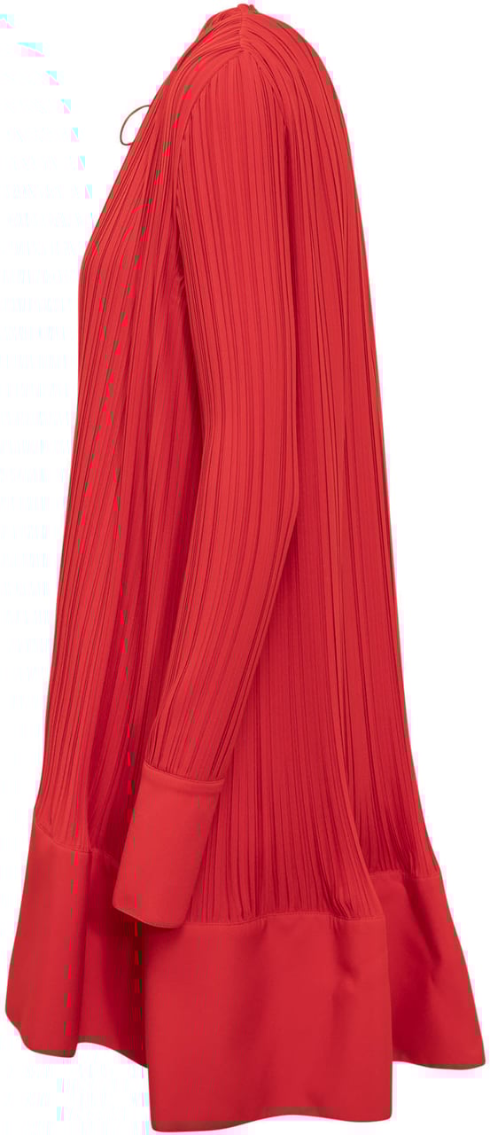 Lanvin Abito Mini con Volant Rood