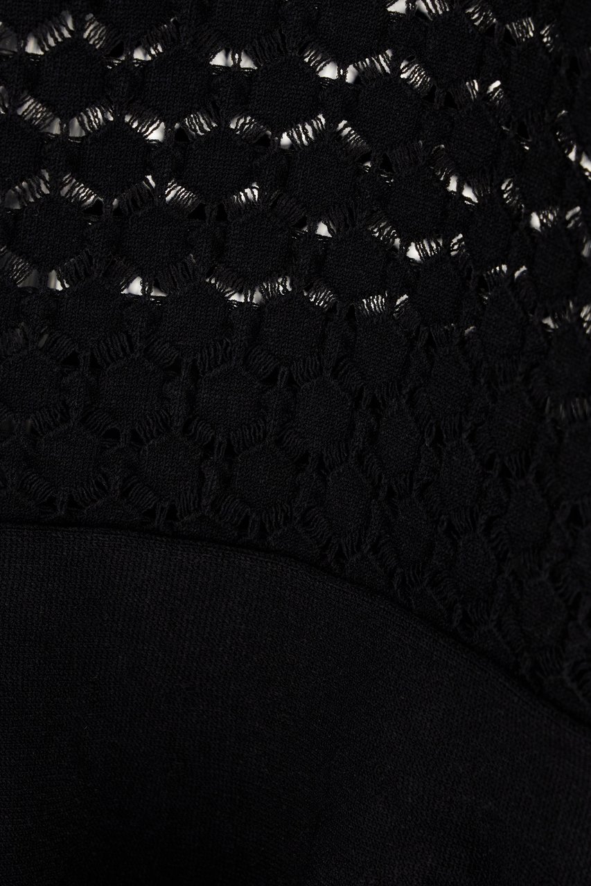 Lanvin Lanvin Black viscose blend dress Zwart