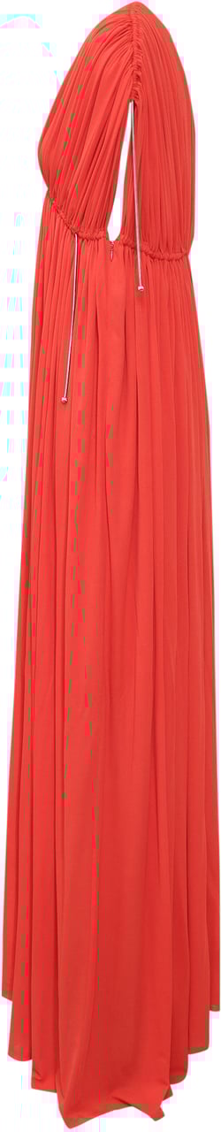 Lanvin Abito Drappeggiato Rood