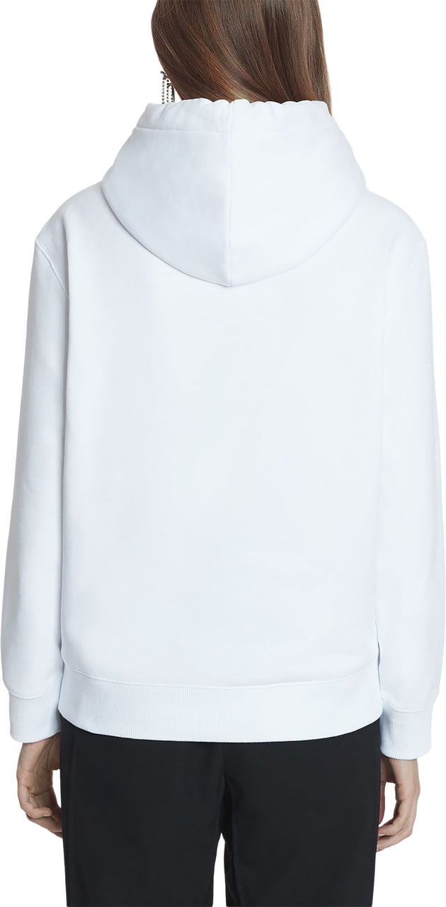 Lanvin White Hoodie Logo Manuscrit Sequined Hoodie Wit