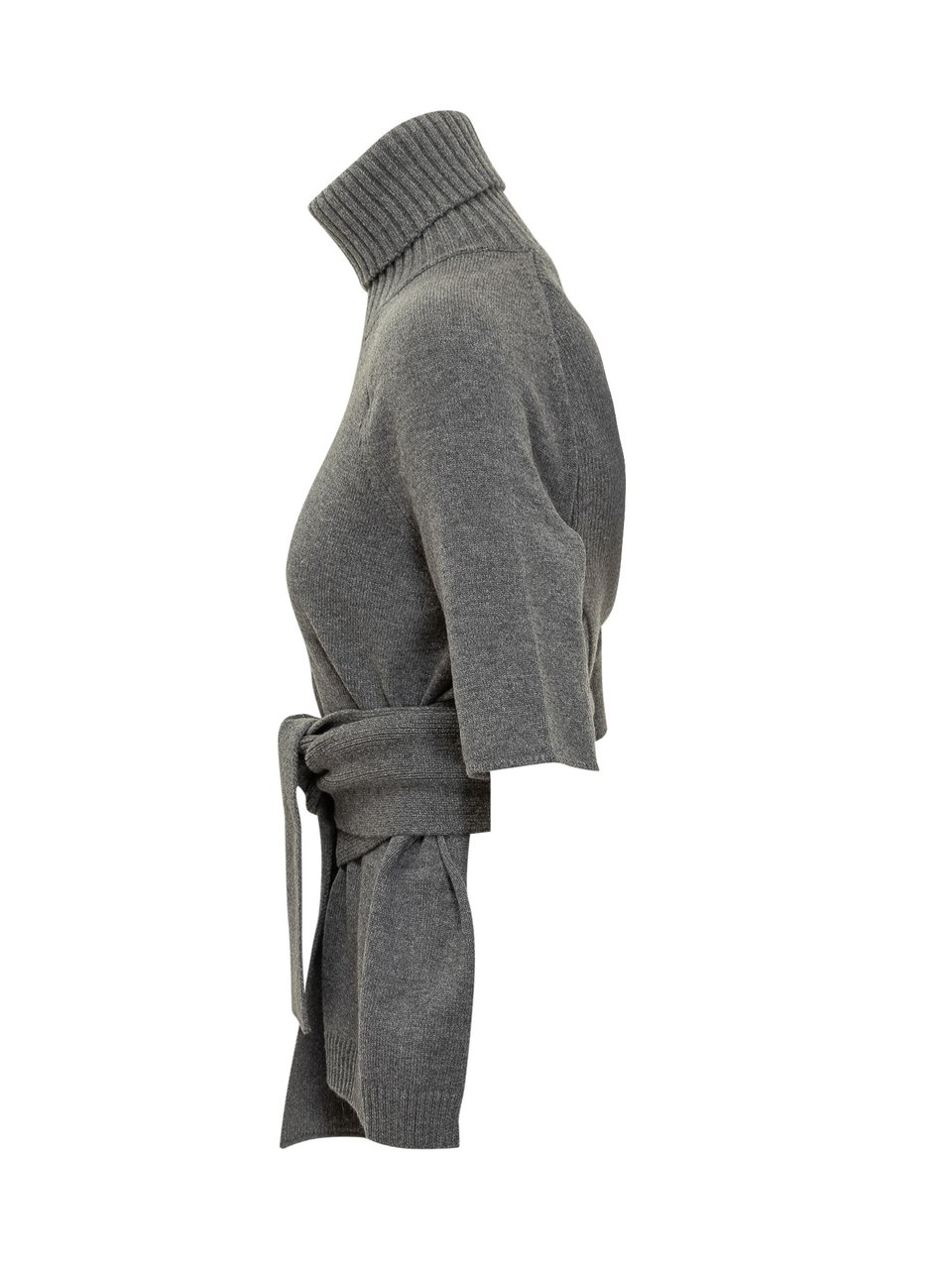 Lanvin Maglia Grigia a Maniche Corte con Cintura di Lanvin Grijs