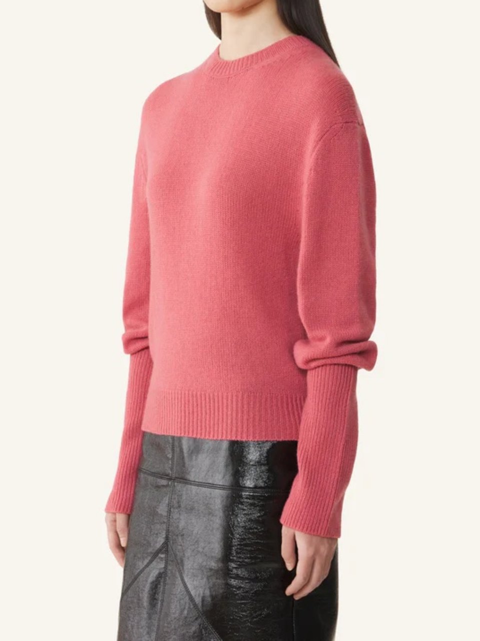 Lanvin Gros-Grain Knot Detail Cashmere Jumper Roze