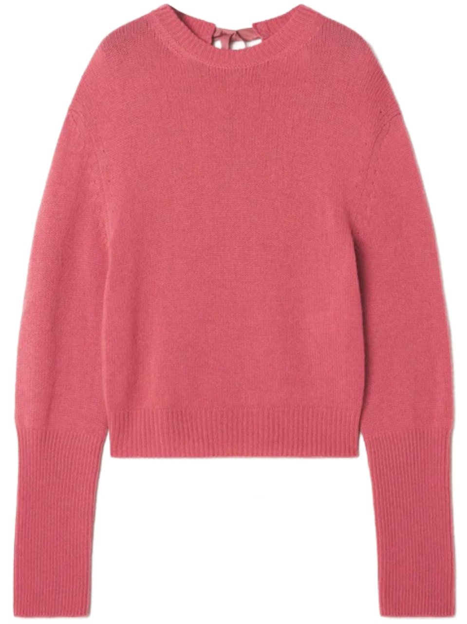 Lanvin Gros-Grain Knot Detail Cashmere Jumper Roze