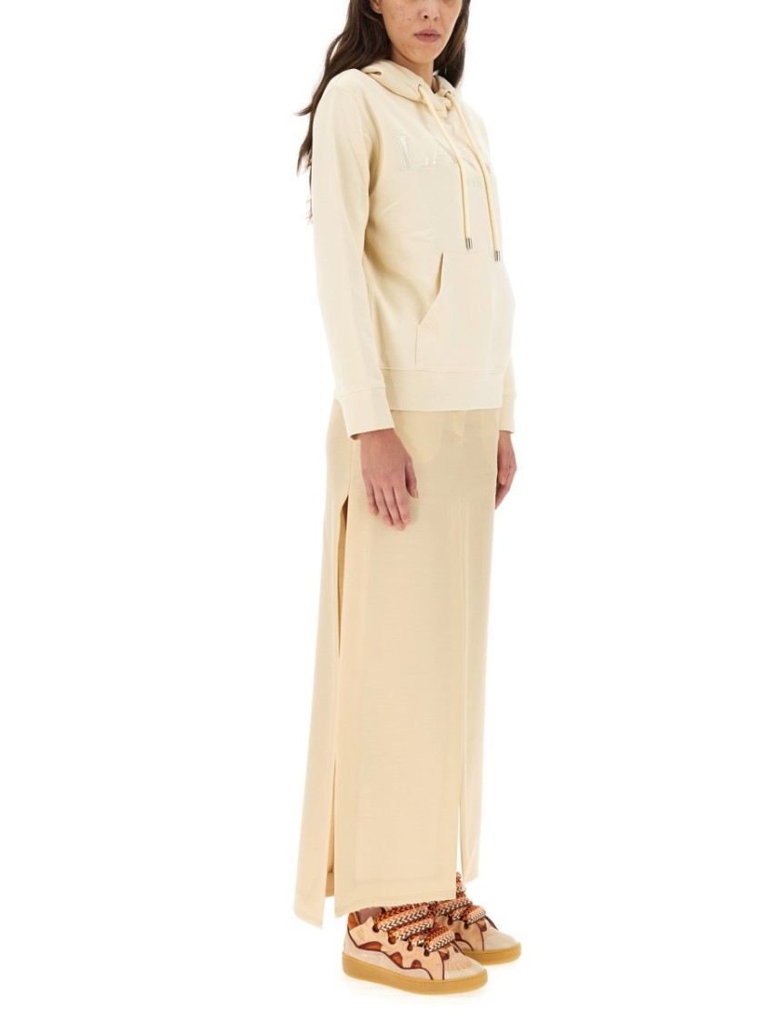 Lanvin Floor-Length Tailored Skirt With Concealed Closure Neutraal