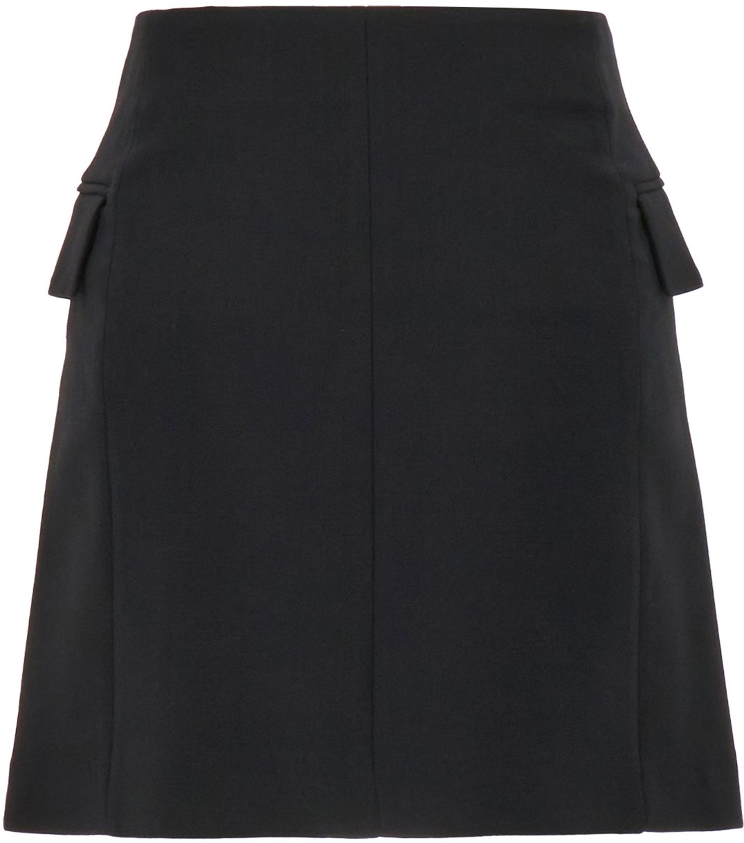 Lanvin Lanvin Black stretch wool blend mini skirt Zwart