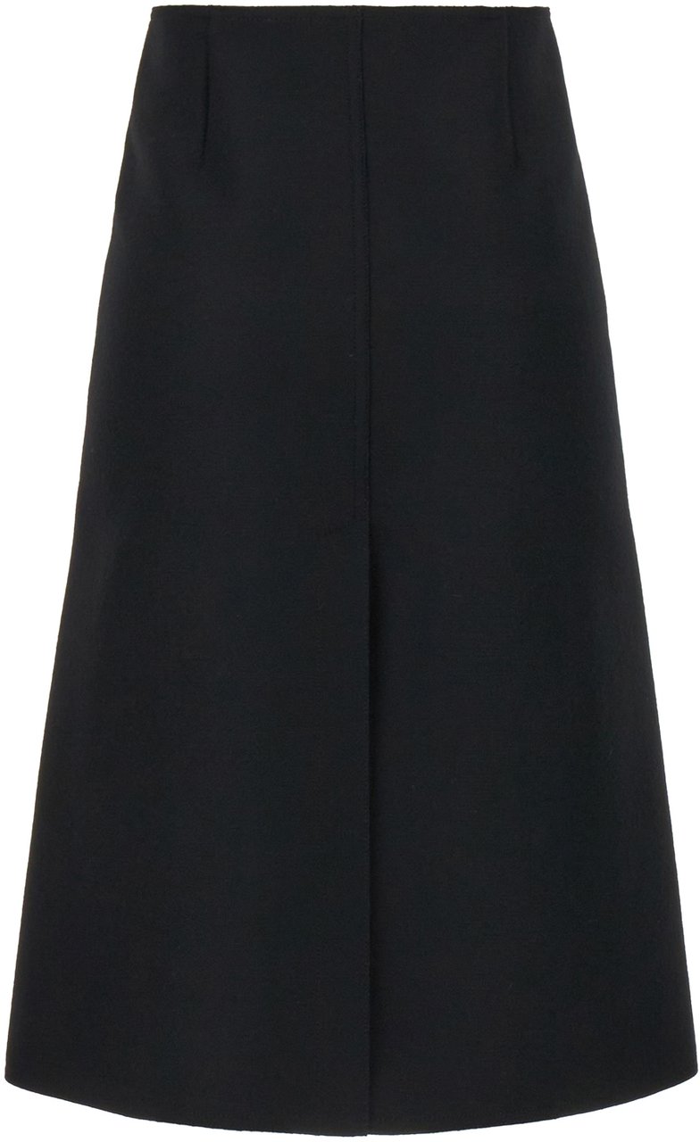 Lanvin Lanvin Black wool blend skirt Zwart