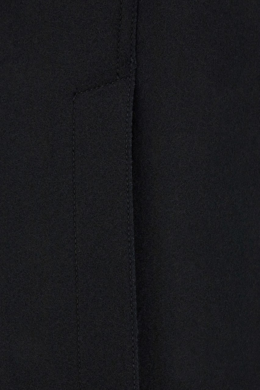 Lanvin Lanvin Black wool blend skirt Zwart