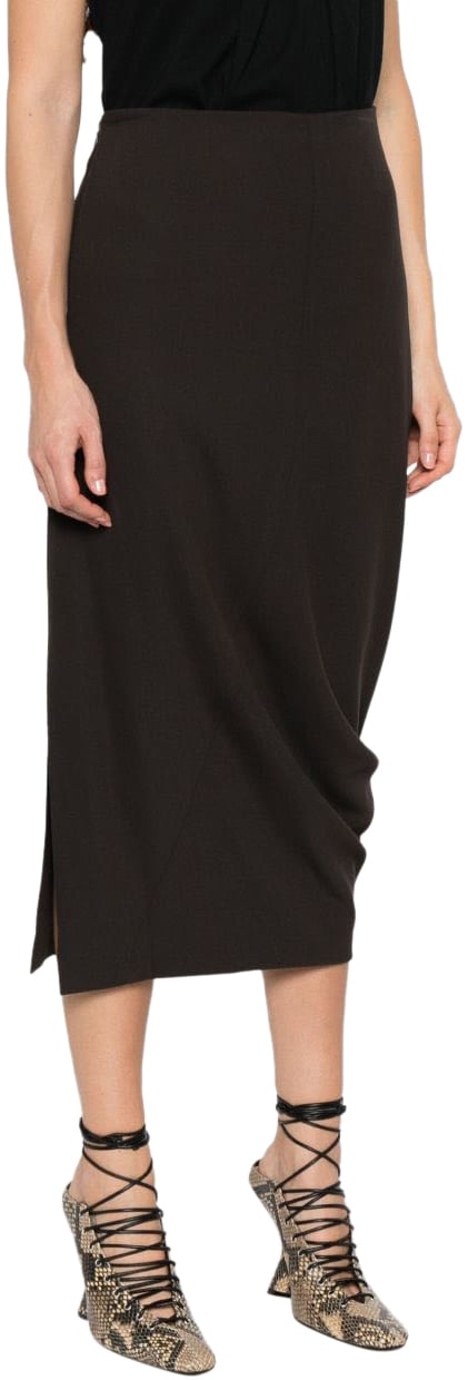 Lanvin Skirts Dark Brown Bruin