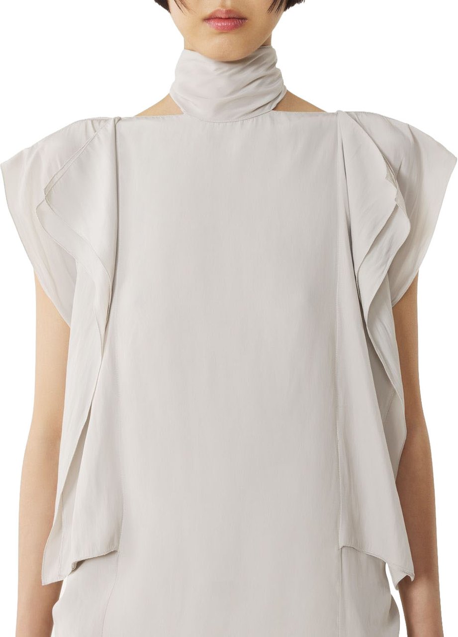 Lanvin Top Blanc Casse Wit