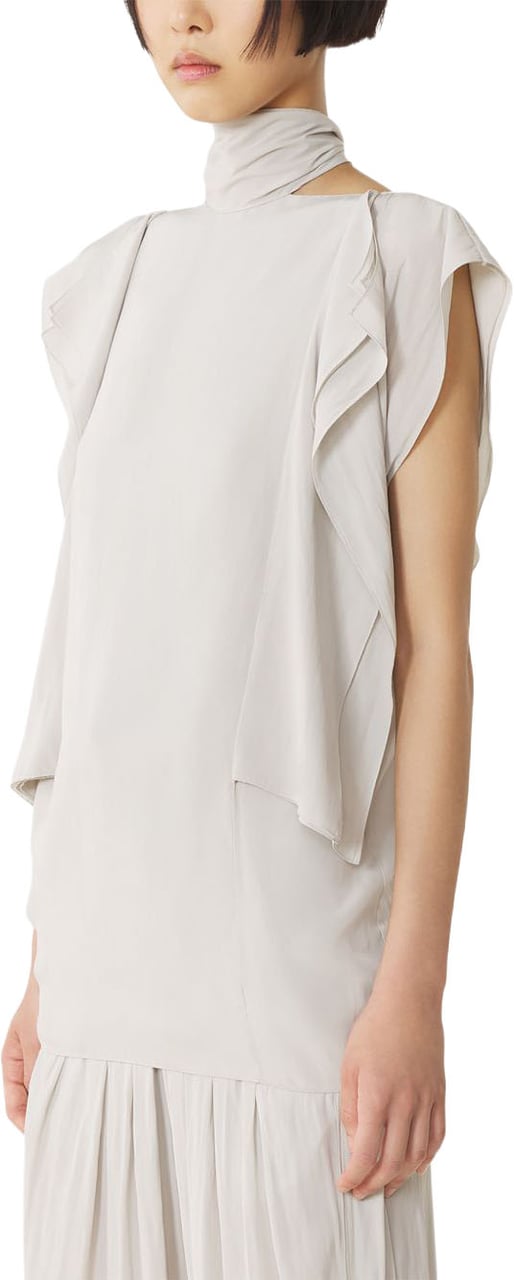 Lanvin Top Blanc Casse Wit