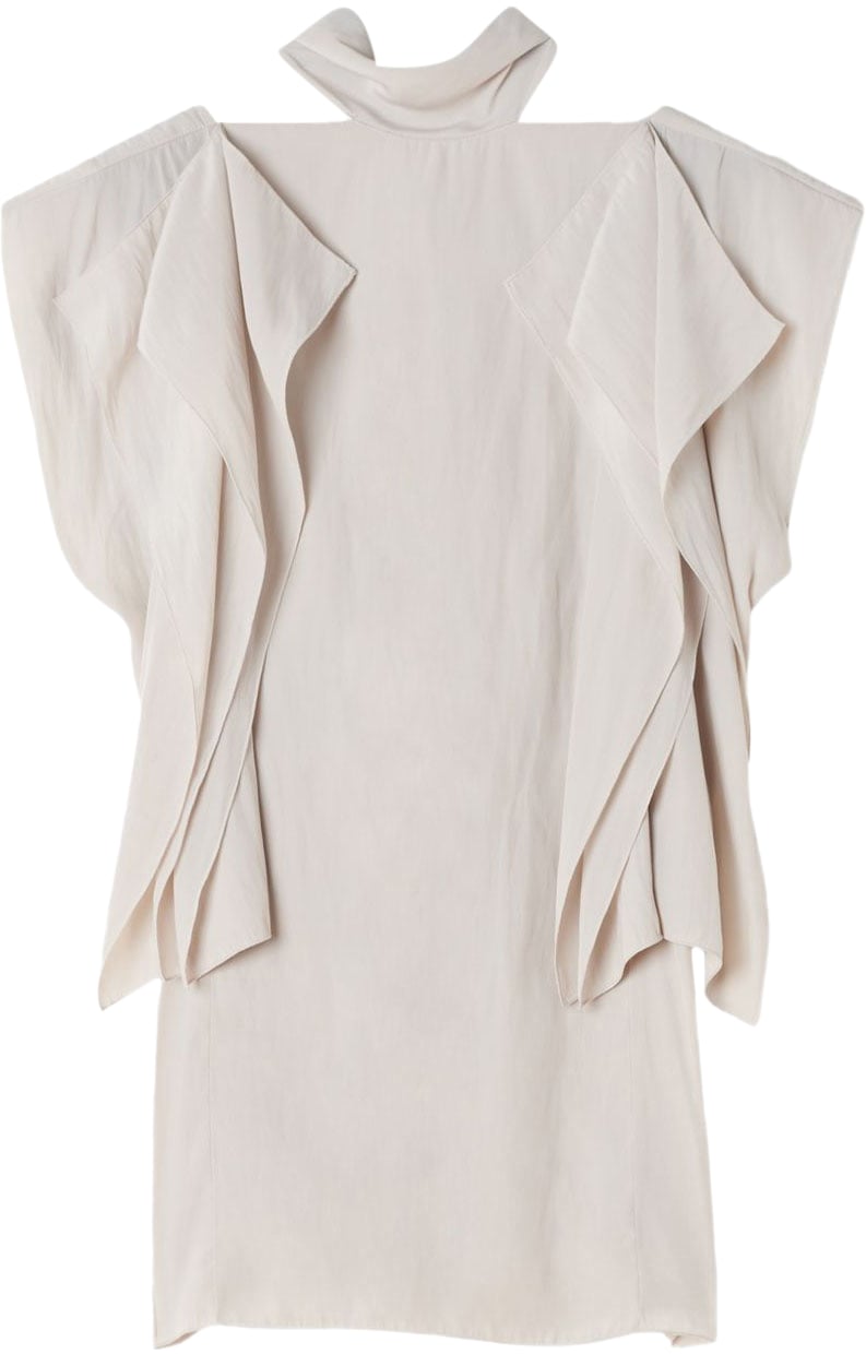 Lanvin Top Blanc Casse Beige