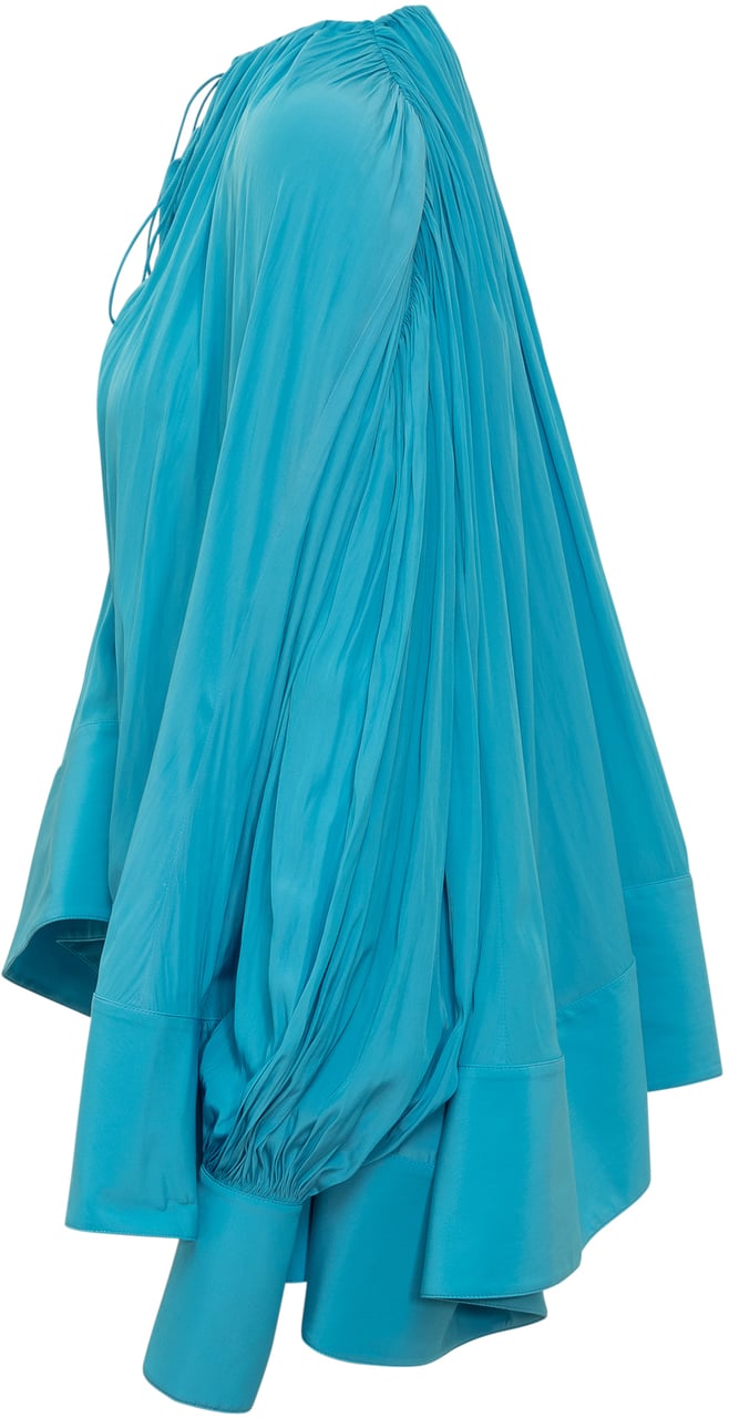 Lanvin Blusa Plisettata Blauw