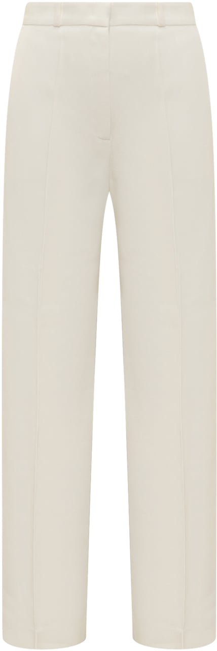 Lanvin Pantalone in Seta e Lana Vergine Wit