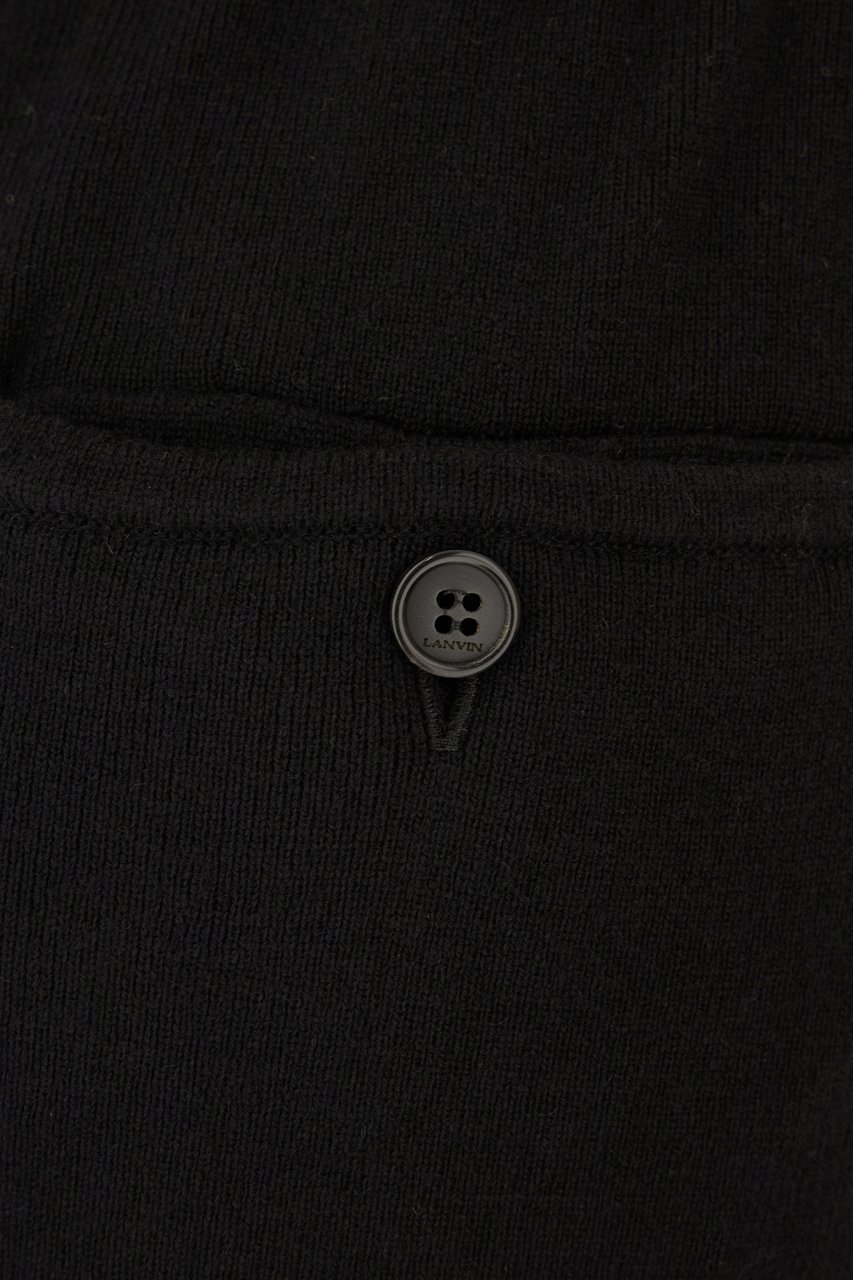 Lanvin Black wool blend pants Zwart