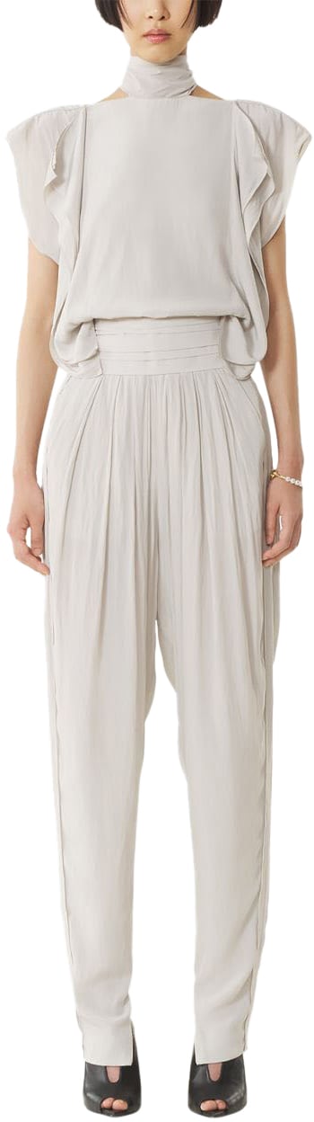 Lanvin Trousers Blanc Casse Beige