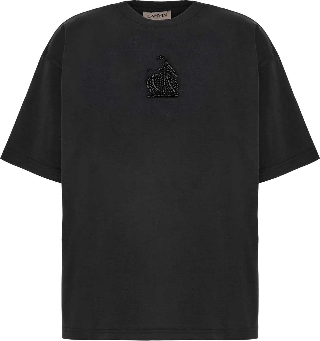 Lanvin Black cotton t-shirt Zwart