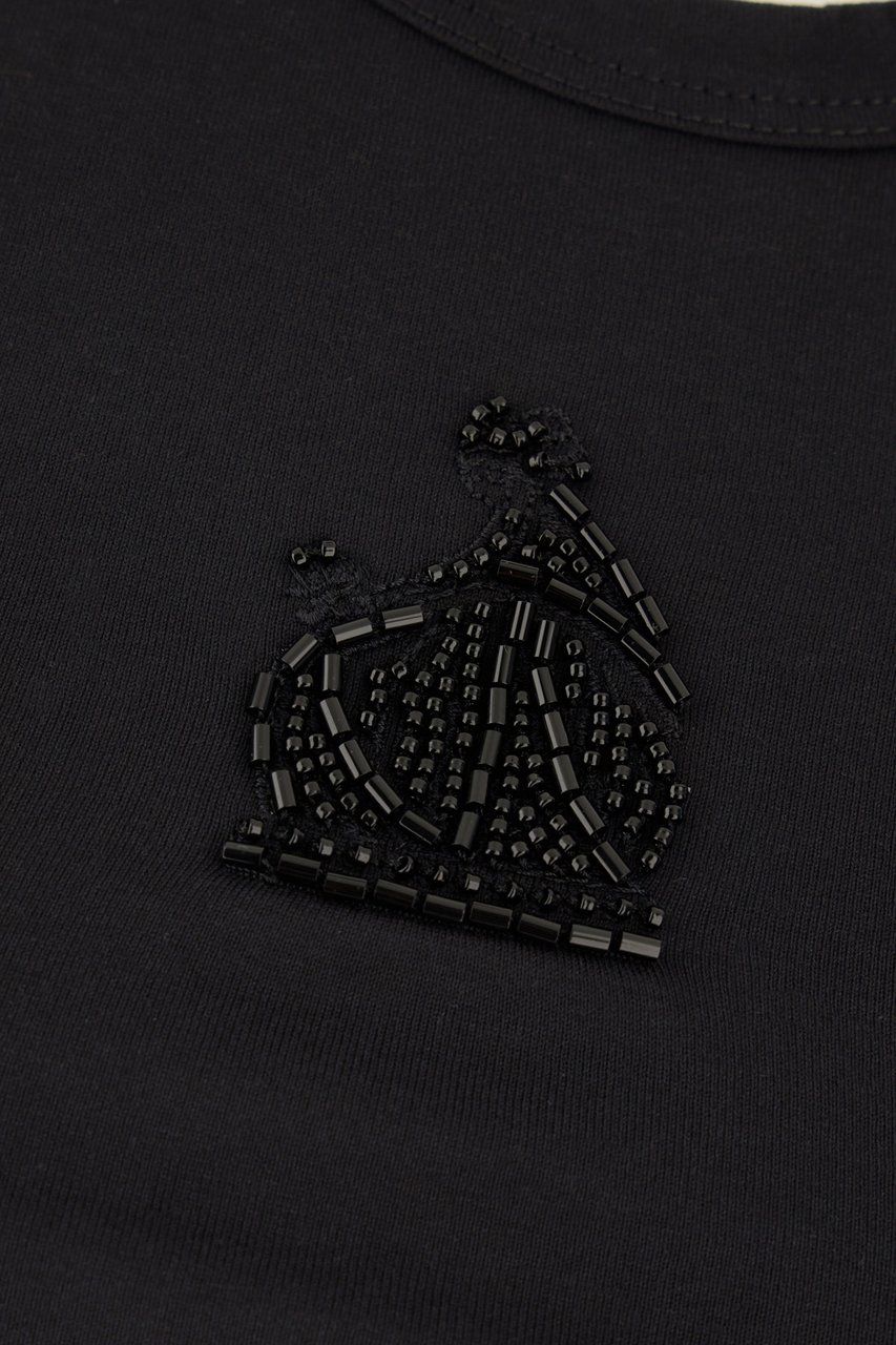 Lanvin Black cotton top Zwart