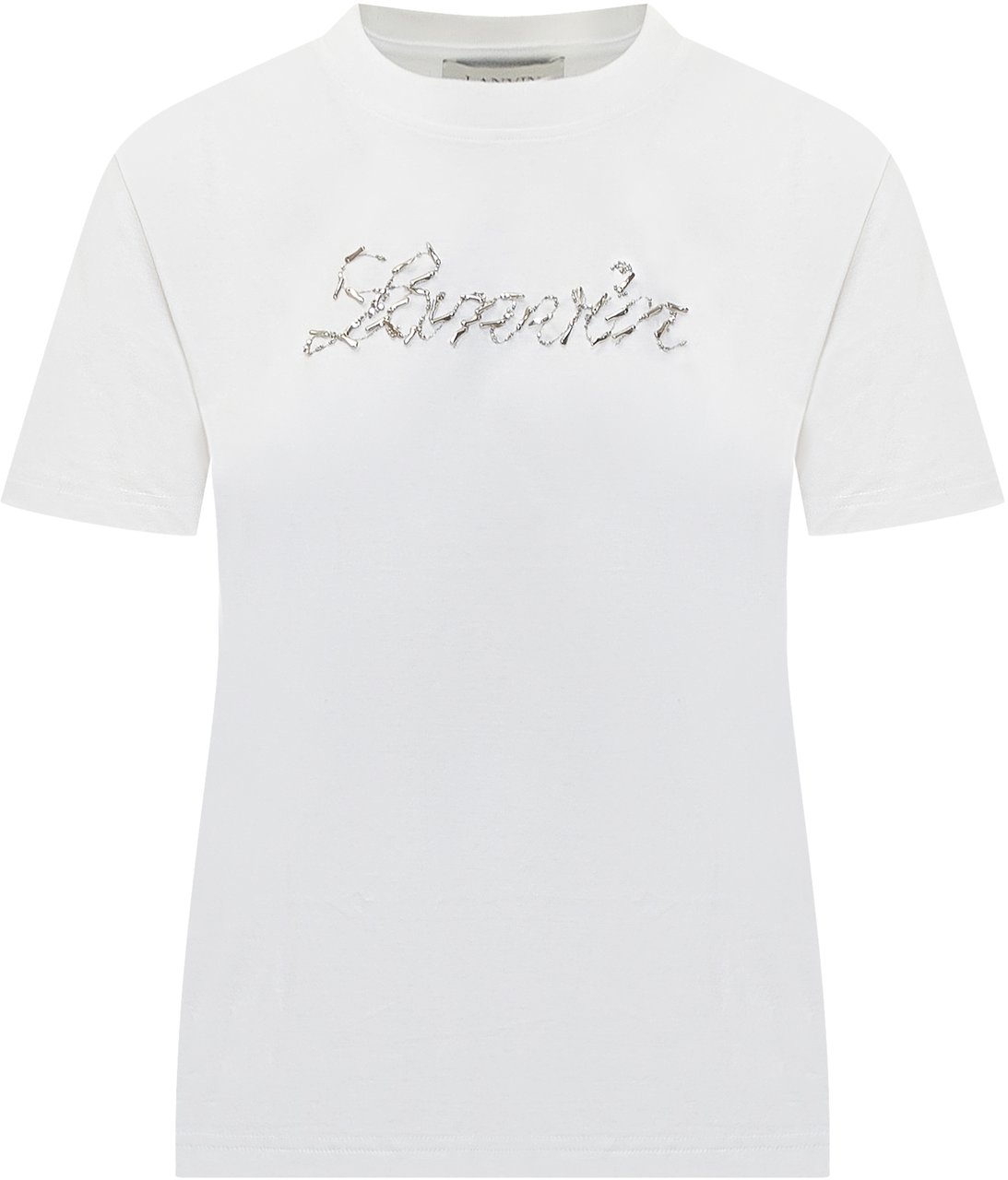 Lanvin T-Shirt con Logo Wit